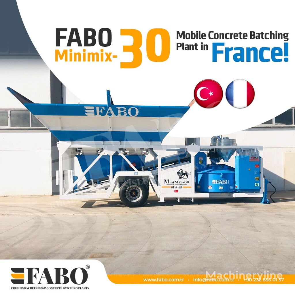 neue FABO Minimix-30 Mobilnyy Kompaktnyy Betonnyy Zavod Betonmischanlage