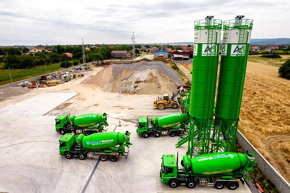 neue FABO SKIP SYSTEM CONCRETE BATCHING PLANT | 110m3/h Capacity | STOCK Betonmischanlage