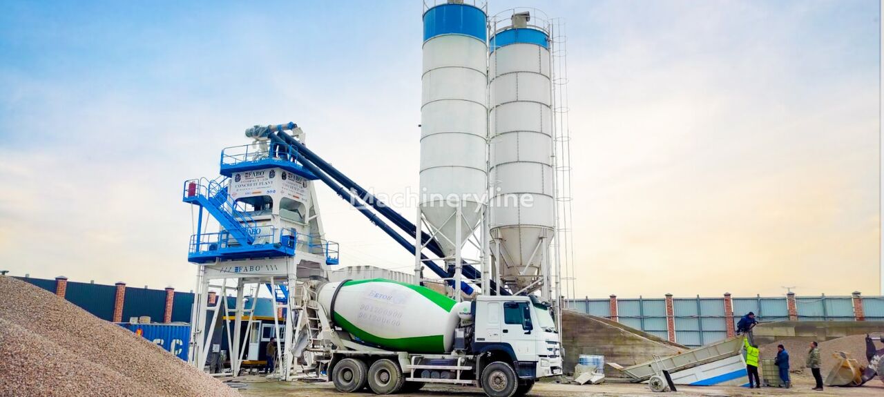 neue FABO SKIP SYSTEM CONCRETE BATCHING PLANT | 120m3/h Capacity  Betonmischanlage