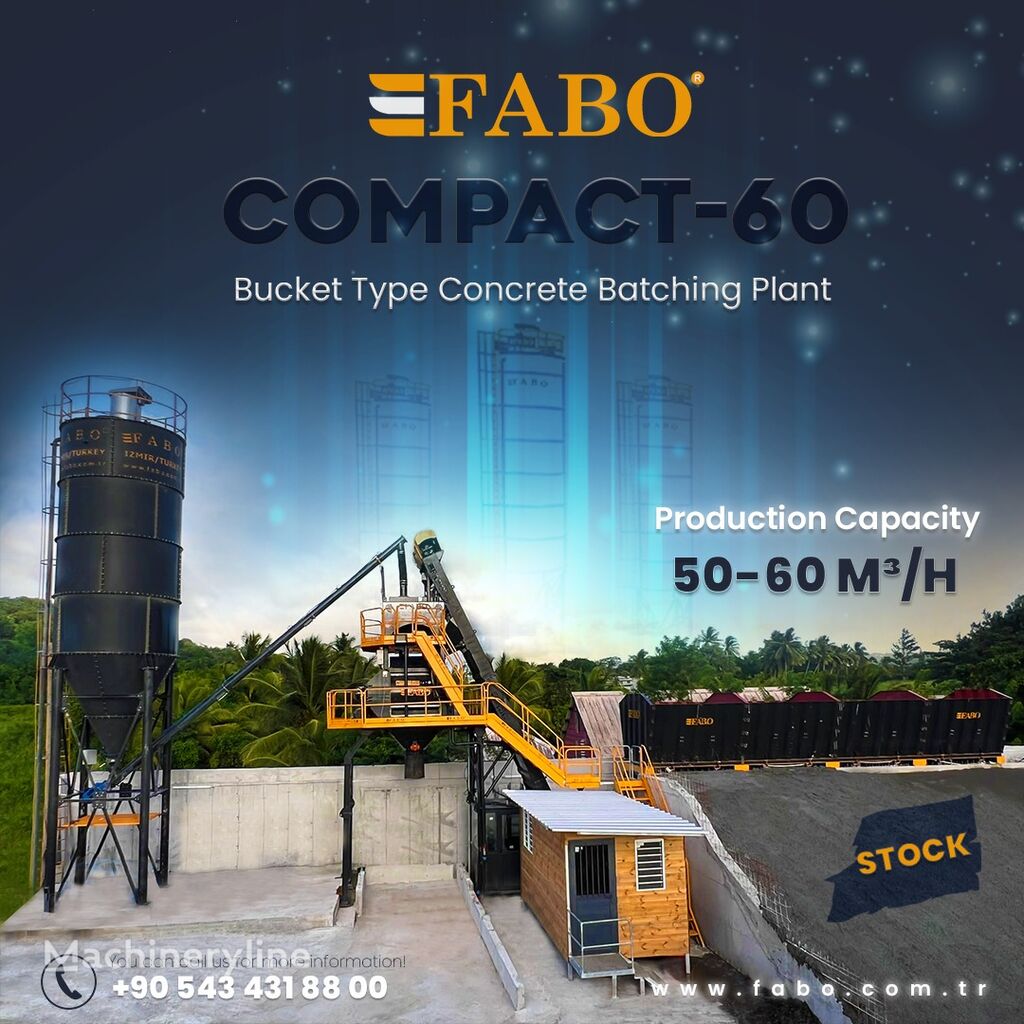 neue FABO BETONNYY ZAVOD FABOMIX COMPACT-60 | NOVYY PROEKT | V NALIChII Betonmischanlage