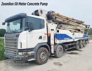 Zoomlion 58 Meter Concrete Pump Price in Zambia  auf Chassis Scania Betonpumpe