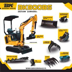 neuer Berger Kraus Mini Excavator BK800BS torsion arm with FULL equipment Minibagger