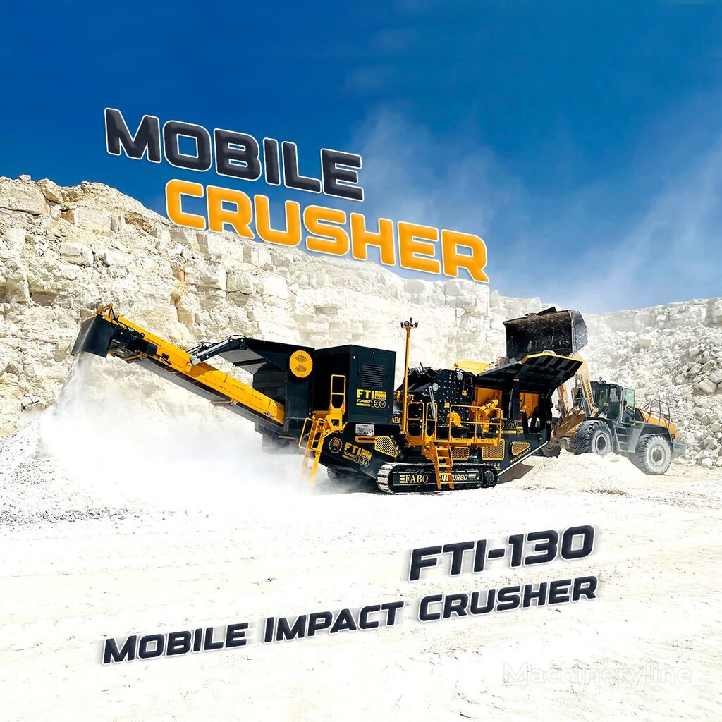 neue FABO FTI-130 MOBILE IMPACT CRUSHER 400-500 TPH | AVAILABLE IN STOCK Brecher